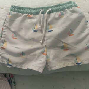 Sailboat Print Swim Shorts